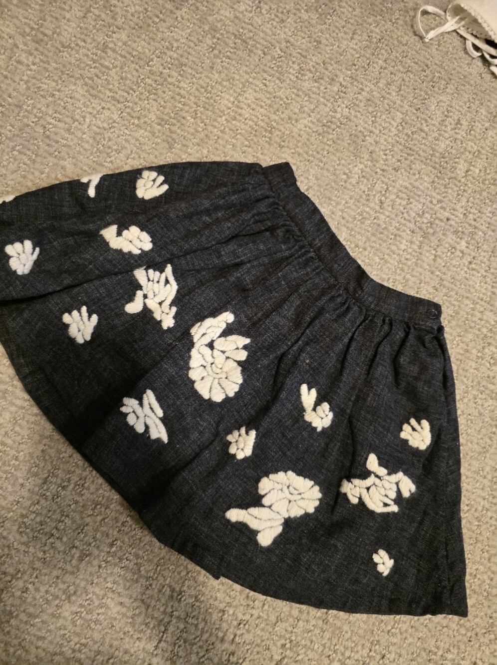 Bonpoint Embroidered Cotton Skirt